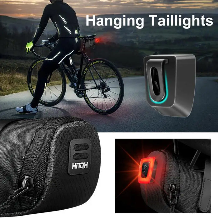 Waterproof Cycling Taillight Rear Pouch Bag