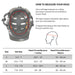 Safe-Tec SK 8 Smart Bicycle Helmet size chart